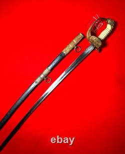 ORIGINAL GERMAN WW2 NAVY KRIEGSMARINE OFFICERS SWORD withScabbard Horster Solingen