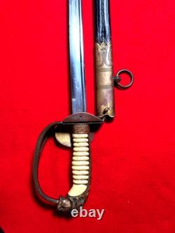 ORIGINAL GERMAN WW2 NAVY KRIEGSMARINE OFFICERS SWORD withScabbard Horster Solingen