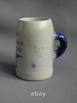Old WW2 German KRIEGSMARINE 2 U-Boat Flotilla 1942 LORIENT SMALL BEER MUG STEIN