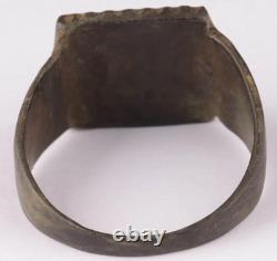 Orig. Ww 2 German Kriegsmarine U-1051 Dolphin Over 7 Conning Tower Emblem Ring
