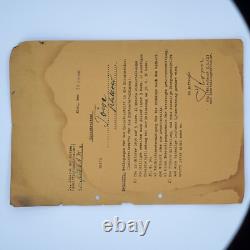 Original 1936 German Kriegsmarine WWII recruitment letter Kiel naval document