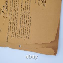 Original 1936 German Kriegsmarine WWII recruitment letter Kiel naval document Original 1936 German Kriegsmarine WWII recruitment letter Kiel naval document
