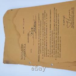 Original 1936 German Kriegsmarine WWII recruitment letter Kiel naval document