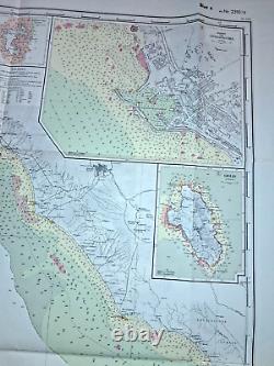 Original 1941 German U-Boat secret map, Italy Anzio Kriegsmarine op. Shingle