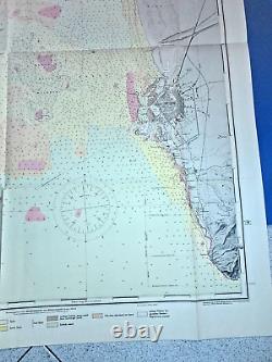 Original 1941 German U-Boat secret map, Italy Livorno Harbor Kriegsmarine RARE