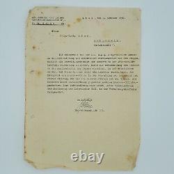 Original German Kriegsmarine WW2 officer recruit Wehrmacht transfer Kiel 1936