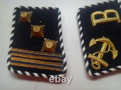Original German WW 2 Kriegsmarine Collar Tabs & Bootführer Sleeve Patch