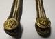 Original German WW 2 Kriegsmarine Shoulder Boards with Screw Buttons (DRGM)