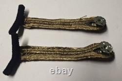 Original German WW 2 Kriegsmarine Shoulder Boards with Screw Buttons (DRGM)