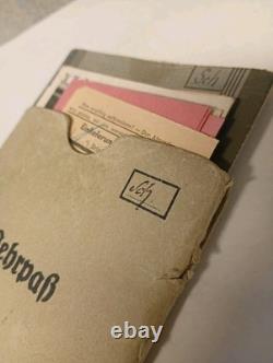 Original German WW1 Militärpass And WW2 Wehrpass Military Kriegsmarine Passport