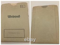 Original German WW1 Militärpass And WW2 Wehrpass Military Kriegsmarine Passport
