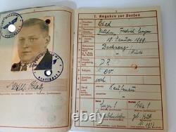 Original German WW1 Militärpass And WW2 Wehrpass Military Kriegsmarine Passport