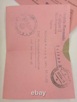 Original German WW1 Militärpass And WW2 Wehrpass Military Kriegsmarine Passport