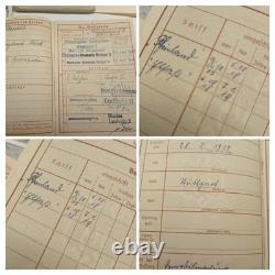 Original German WW1 Militärpass And WW2 Wehrpass Military Kriegsmarine Passport