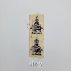 Original German WWII WW2 Kriegsmarine armored ship Panzerschiff tab badge ship