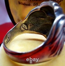 Original WW2 1942 German Army Navy Kriegsmarine U-boat Officer Berlin Lion Ring