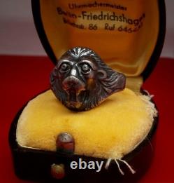 Original WW2 German 1938 military Kriegsmarine Navy U-boat war Silver 800 Ring