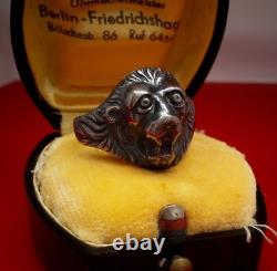 Original WW2 German 1938 military Kriegsmarine Navy U-boat war Silver 800 Ring