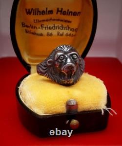 Original WW2 German 1938 military Kriegsmarine Navy U-boat war Silver 800 Ring