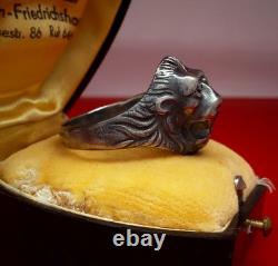 Original WW2 German 1938 military Kriegsmarine Navy U-boat war Silver 800 Ring