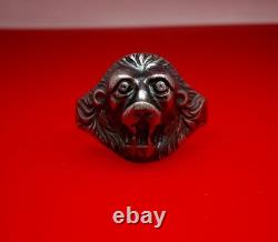 Original WW2 German 1938 military Kriegsmarine Navy U-boat war Silver 800 Ring