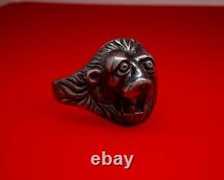 Original WW2 German 1938 military Kriegsmarine Navy U-boat war Silver 800 Ring