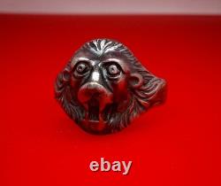 Original WW2 German 1938 military Kriegsmarine Navy U-boat war Silver 800 Ring