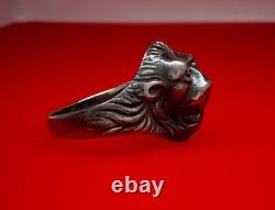 Original WW2 German 1938 military Kriegsmarine Navy U-boat war Silver 800 Ring