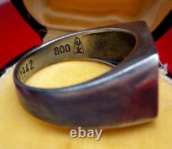 Original WW2 German 1942 Kriegsmarine 2 Unterseeboot Flotille Submariner Ring