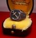 Original WW2 German 1944 Navy Kriegsmarine U-boat convoy Wolfpack Silver Ring