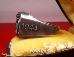 Original WW2 German 1944 Navy Kriegsmarine U-boat convoy Wolfpack Silver Ring