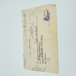 Original WW2 German Kriegsmarine Hospital Intake Form 1945 Seeko Nordjutland May