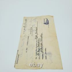 Original WW2 German Kriegsmarine Hospital Intake Form 1945 Seeko Nordjutland May