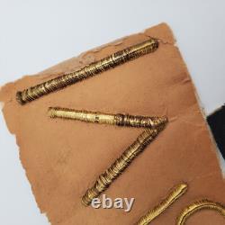 Original WWII German Kriegsmarine Gold Bullion Uniform Embroidery Sample Navy