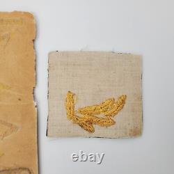 Original WWII German Kriegsmarine Gold Bullion Uniform Embroidery Sample Navy