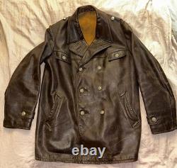 Original WWII German Kriegsmarine U-Boat Officer's Leather Jacket Adefa product