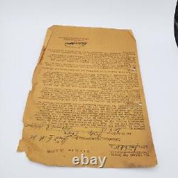 Original WWII WW2 German Kriegsmarine volunteer acceptance paper navy document