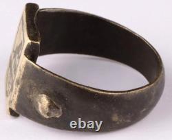 Original Ww 2 German Kriegsmarine 1943 U-844 Panther Conning Tower Emblem Ring