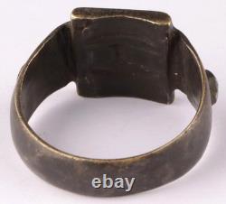 Original Ww 2 German Kriegsmarine 1943 U-844 Panther Conning Tower Emblem Ring