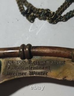 Original Ww 2 German Kriegsmarine U-103 Kptlt. Werner Winter Boatswain's Whistle
