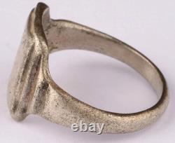 Original Ww 2 German Kriegsmarine U-124 Frog Conning Tower Emblem Ring / 1940-42