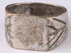 Original Ww 2 German Kriegsmarine U-143 Black Beetle Conning Tower Emblem Ring