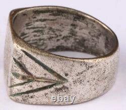 Original Ww 2 German Kriegsmarine U-143 Black Beetle Conning Tower Emblem Ring