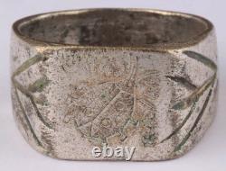 Original Ww 2 German Kriegsmarine U-143 Black Beetle Conning Tower Emblem Ring