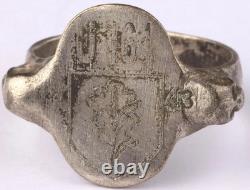 Original Ww 2 German Kriegsmarine U-164 Conning Tower Emblem Ring