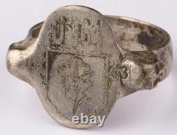 Original Ww 2 German Kriegsmarine U-164 Conning Tower Emblem Ring