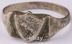 Original Ww 2 German Kriegsmarine U-255 Fox Conning Tower Emblem Ring