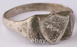 Original Ww 2 German Kriegsmarine U-255 Fox Conning Tower Emblem Ring
