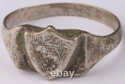 Original Ww 2 German Kriegsmarine U-255 Fox Conning Tower Emblem Ring