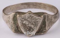Original Ww 2 German Kriegsmarine U-255 Fox Conning Tower Emblem Ring